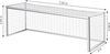 Image sur Filets buts Cage Senior "EUROPA CUP" Blanc 4mm