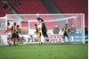 Afbeelding van Doelnetten voor kooi-vormige voetbaldoelen "ANTI-PROJECTIEL" WIT