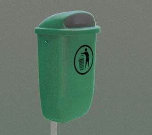 Afbeelding van oranje Afvalbak 50L