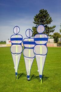 Picture of Soccer wall - blue and white