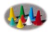 Picture of Cônes souples en caoutchouc 35cm ROUGE-VERT-JAUNE