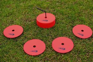 Image de Lot de 24 marqueurs disques - Rouge