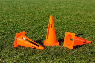 Picture of Lot de 4 x Cônes 30cm Flexibles PVC Orange