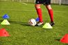 Afbeelding van Set van 4 x rode PVC kegels 30cm