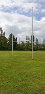 Picture of Poteaux de rugby Hauteur 8,00m en aluminium à sceller Blanc