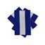 Afbeelding van  Bicolor BLAUWE en WITTE armband