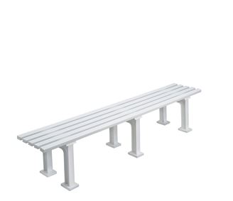Picture of Banc 2m sans dossier Blanc