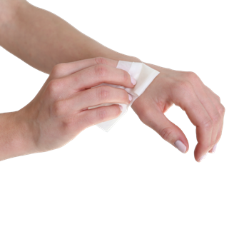 Image sur Pack de 100 serviettes sans alcool