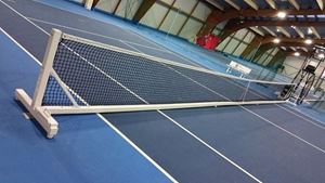 Picture of Portable tennis posts in galvanised steel