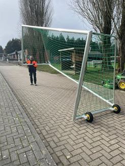 Afbeelding van Doel 5x2m + net + 2 x wielen
