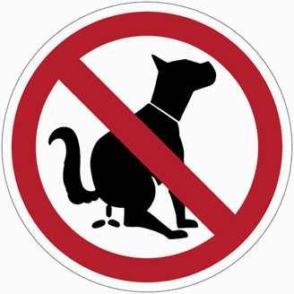 Image sur Panneaux "Déjections canines interdites"