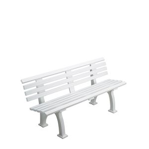 Image de Banc 1,50m avec dossier Blanc