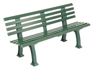 Image de Banc 1,50m avec dossier VERT