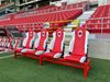 Afbeelding van Lederen sportstoelen IN CLUB kleuren en Logo