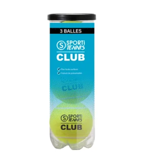 Image sur Tube de 3 balles de tennis club