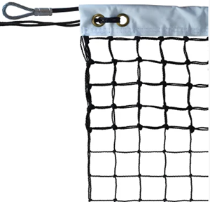 Image de Filet tennis PE câblé 2mm maille 45 - doublé sur 6 rangs (l'unité)