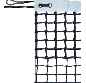 Image sur Filet tennis PE tressé 3mm maille 45 - doublé sur 6 rangs (l'unité)