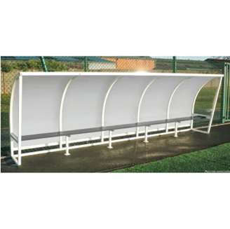 Abri de touche alu blanc côté transparent 1.60m