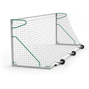 Jeu de 2 roues escamotables pour buts déjà lestés