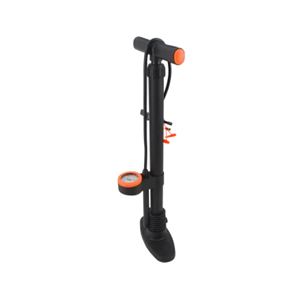 Pompe verticale noire avec manomètre