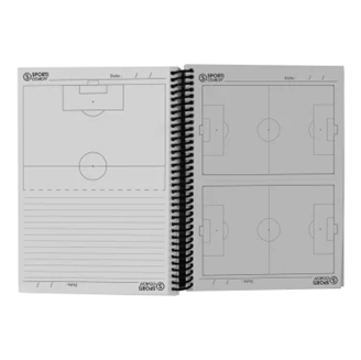 Carnet coach à spirales Football A5