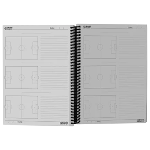 Carnet coach à spirales Football A4