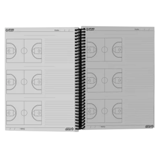 Carnet coach à spirales Basket-ball A4