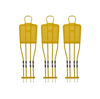 Kit 3 Mannequins 180cm - Jaune ref.063452