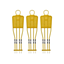 Kit 3 Mannequins 180cm - Jaune ref.063452