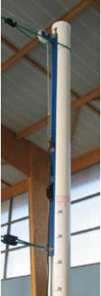 Poteaux de Volley Aluminium Scolaire (La paire) sans fourreaux