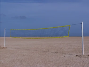 Poteaux de beach volley Alu avec embase