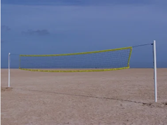 Poteaux de beach volley Alu avec embase