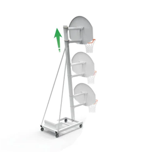 Tête fixe pour but de basket hauteur 2.60m déport 0.60 (L'unité)