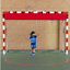 Réducteur de but de handball pliable