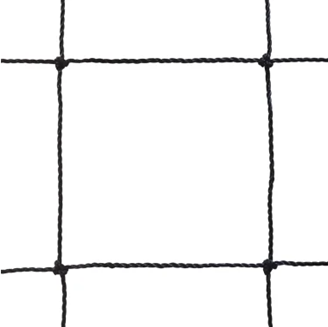 Filet volley scolaire 9x0.80M PE câblé 2mm simple maille 100(l'unité)
