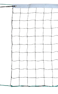 Filet volley entraînement 9.50x1M PE câblé 2mm cordeau (l'unité)