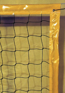 Filet beach volley 9.50x1M PE câblé 2,5mm maille100-cordeau (l'unité)
