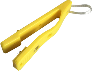 Lot de 10 pinces de controle modele A jaune