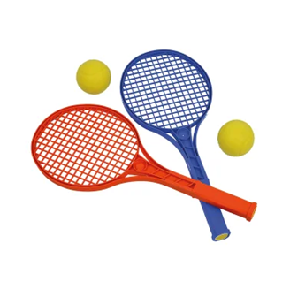 Lot de 2 raquettes mini-tennis + 2 balles