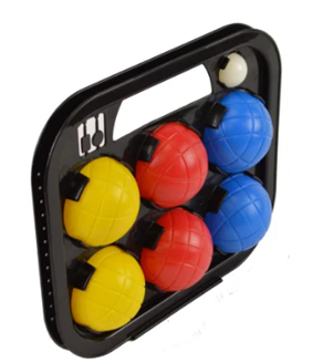 Jeu de 6 boules de pétanque PVC