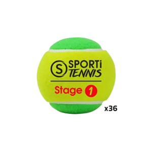 Sachet de 36 balles de tennis - stage 1