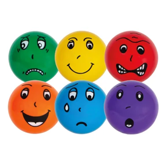 Lot de 12 balles émotions