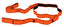 Bande élastique fitness force 7 orange/noir