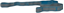 Bande élastique fitness force 15 Gris clair/Turquoise