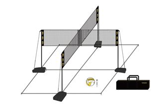 Set complet de volley-ball - 4 personnes