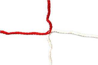 Filet de football - Continental - 4mm - Blanc/Rouge