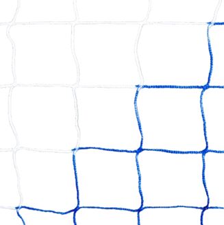 Filet de football 6 x 2,1 m - Blanc/Bleu
