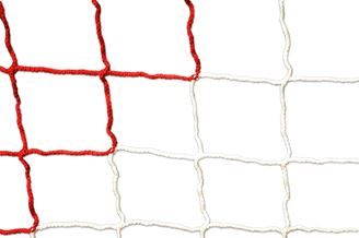 Filet de futsal 3 x 2 m - 3mm - Rouge/Blanc