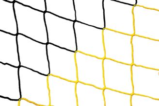 Filet de futsal 3 x 2 m - 3mm - Noir/Jaune