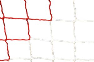 Filet de football 5 x 2 m Rouge/Blanc